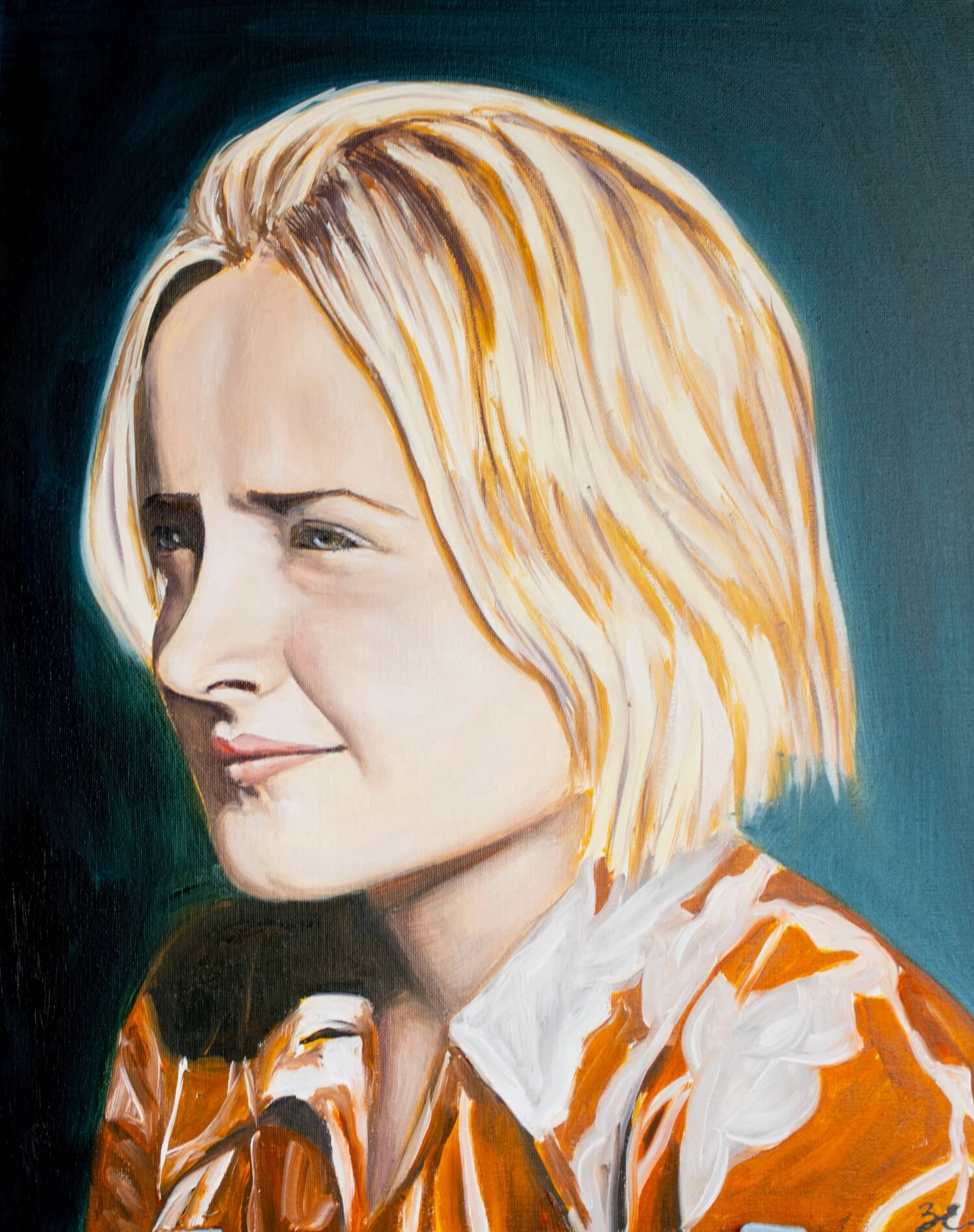 Portrait of a blonde girl